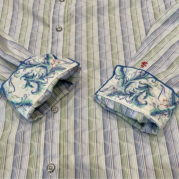 Robert Graham Flip Cuff Long Sleeve Button Shirt - Picture 5 of 11
